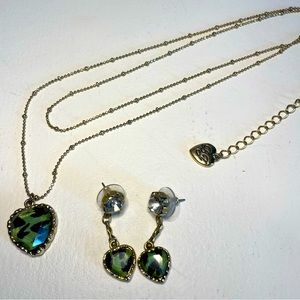 Betsy Johnson Necklace and earring set